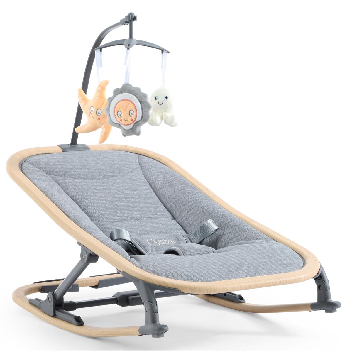 Red kite gold wave luxury shop wooden reclining baby bouncer chair